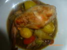 Geschmorte Kaninchenkeule auf Gemüse - Rezept - Bild Nr. 2