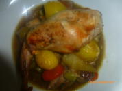 Geschmorte Kaninchenkeule auf Gemüse - Rezept - Bild Nr. 2