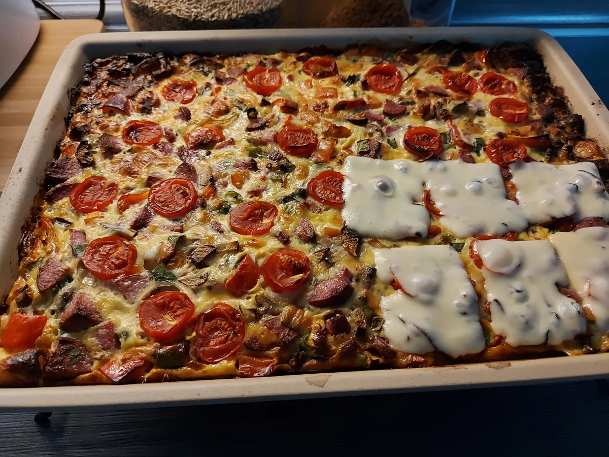 Schüttel - Pizza - Rezept - Bild Nr. 4
