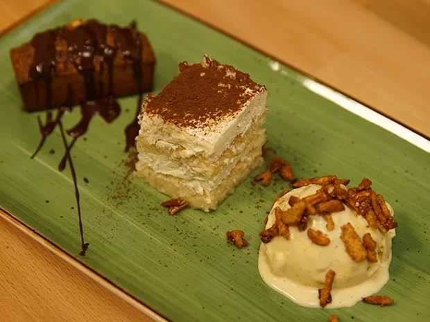 Rezept: Apfel-Tiramisu, warme und kalte Mandeln Bild Nr. 13739 Apfel-Tiramisu, warme und kalte Mandeln - Rezept - Bild Nr. 13739