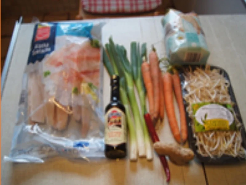 Seelachsfilet mit Wok-Gemüse und Jasmin-Reis - Rezept - Bild Nr. 13776