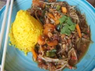 Seelachsfilet mit Wok-Gemüse und Jasmin-Reis - Rezept - Bild Nr. 13794