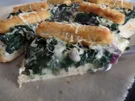 Spinat-Pizza mit Fischstäbchen - Rezept - Bild Nr. 13751