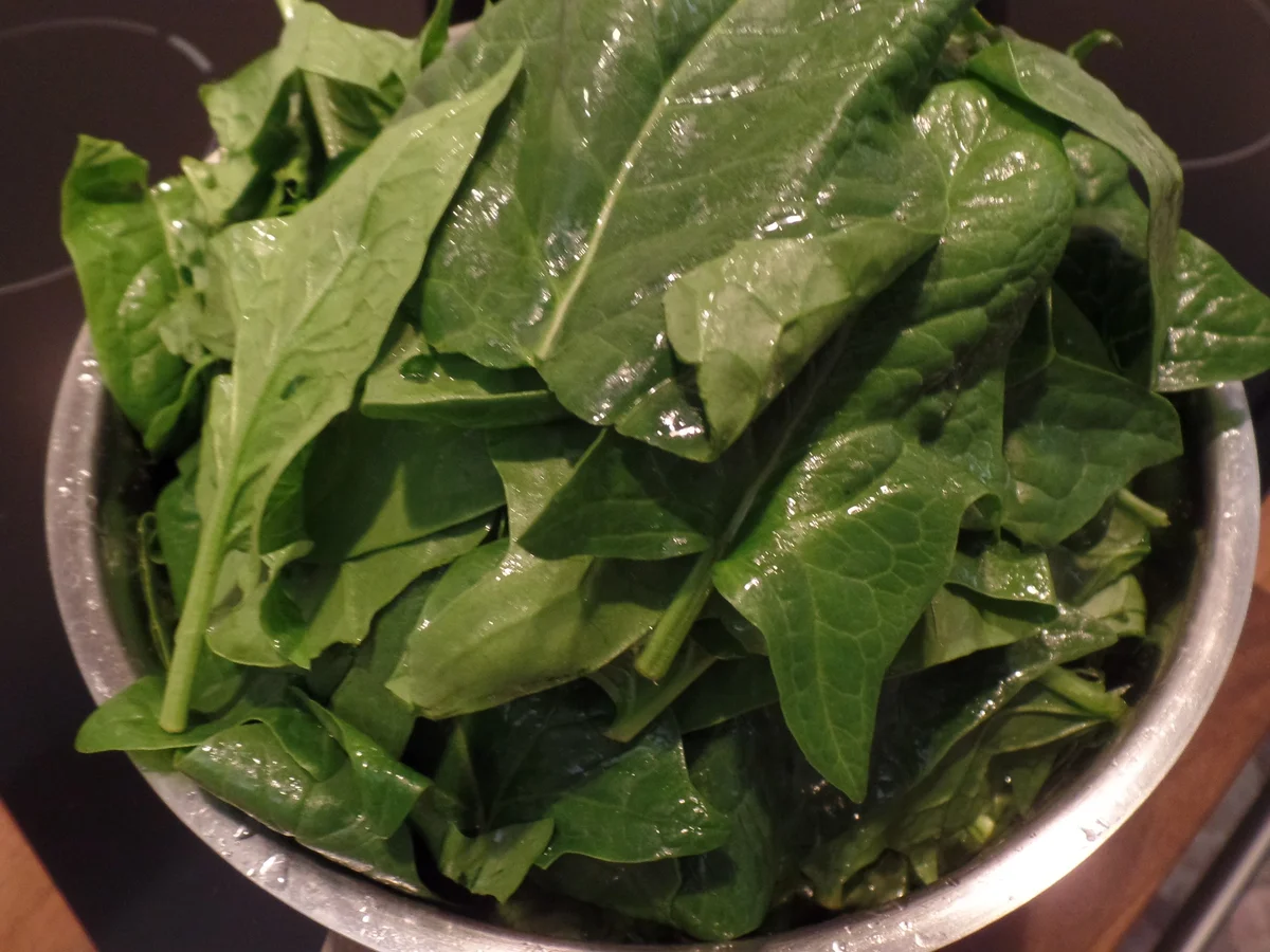 Spinat-Pizza mit Fischstäbchen - Rezept - Bild Nr. 13755