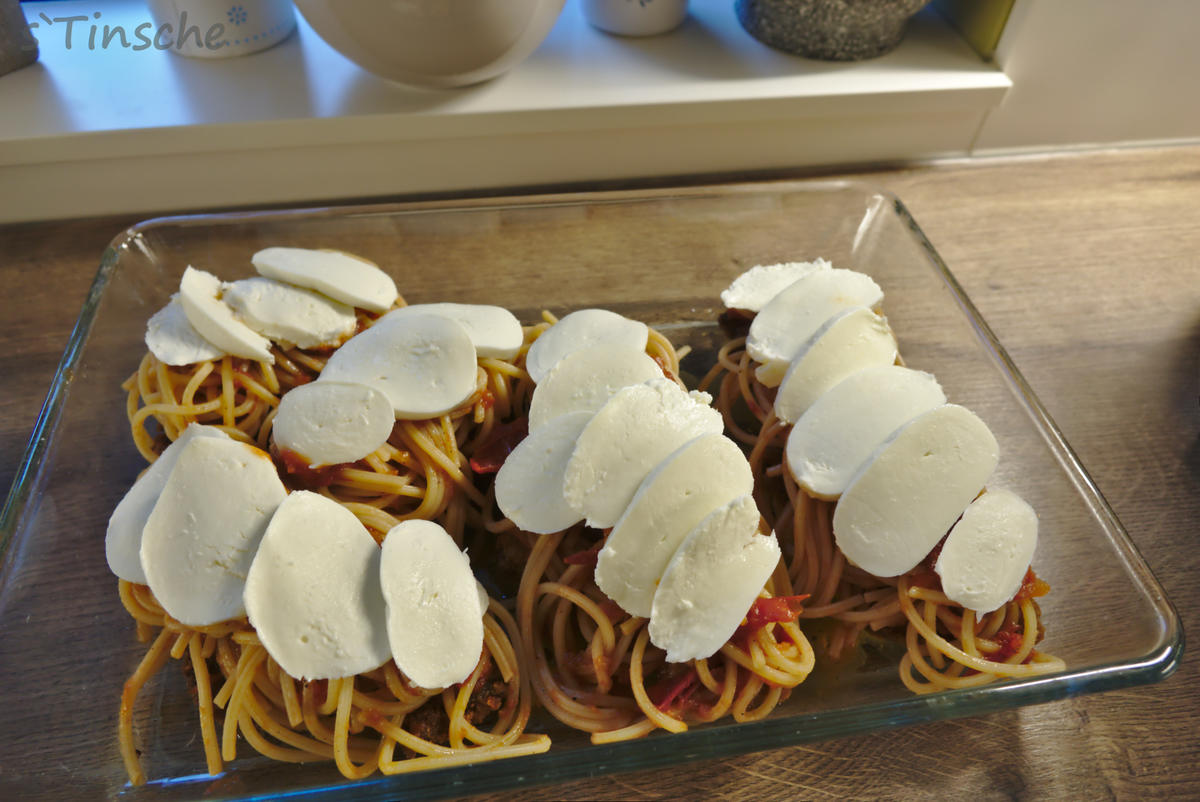 Schnelle Tomaten-Mozzarella-Pasta-Schnitzel - Rezept - Bild Nr. 13779