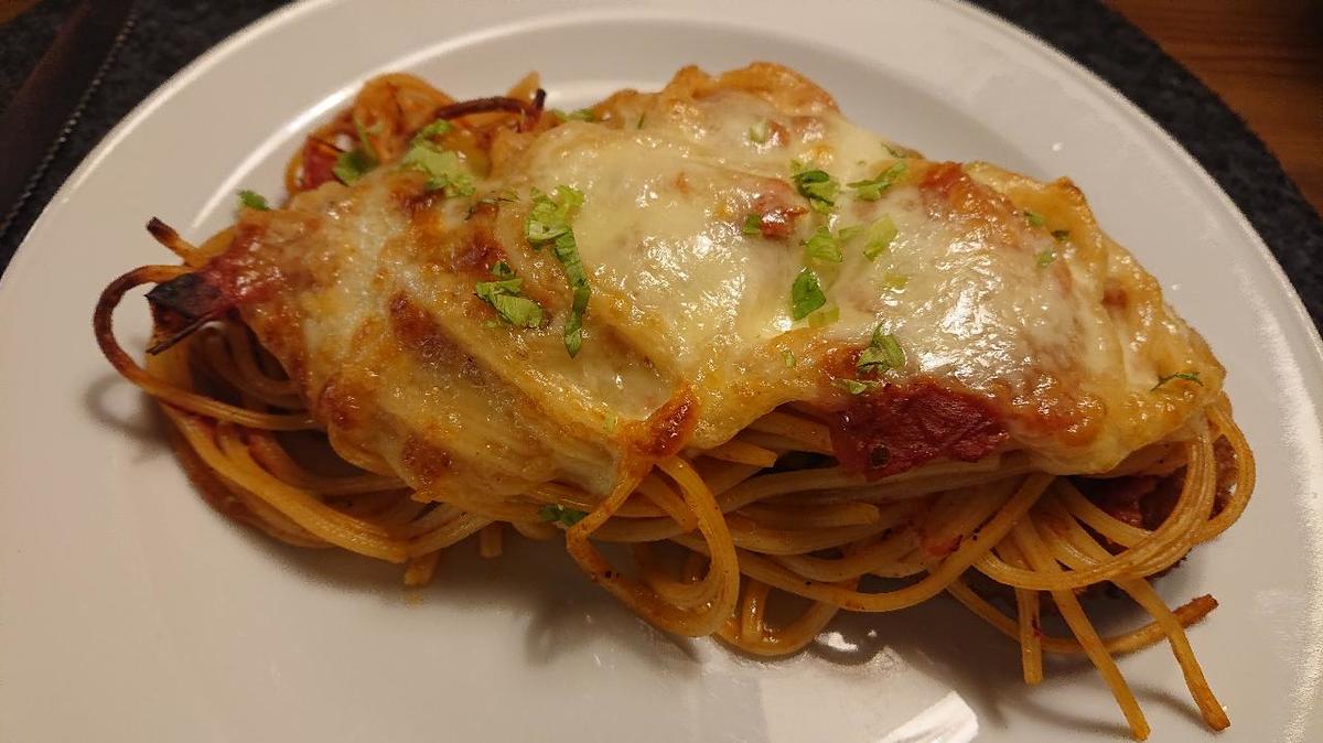 Schnelle Tomaten-Mozzarella-Pasta-Schnitzel - Rezept - Bild Nr. 13776