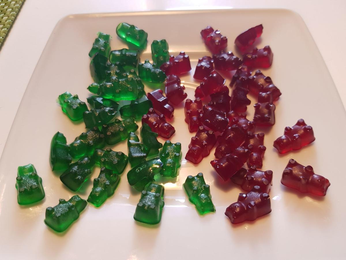 Gummibärchen rot und grün - Rezept - Bild Nr. 13776