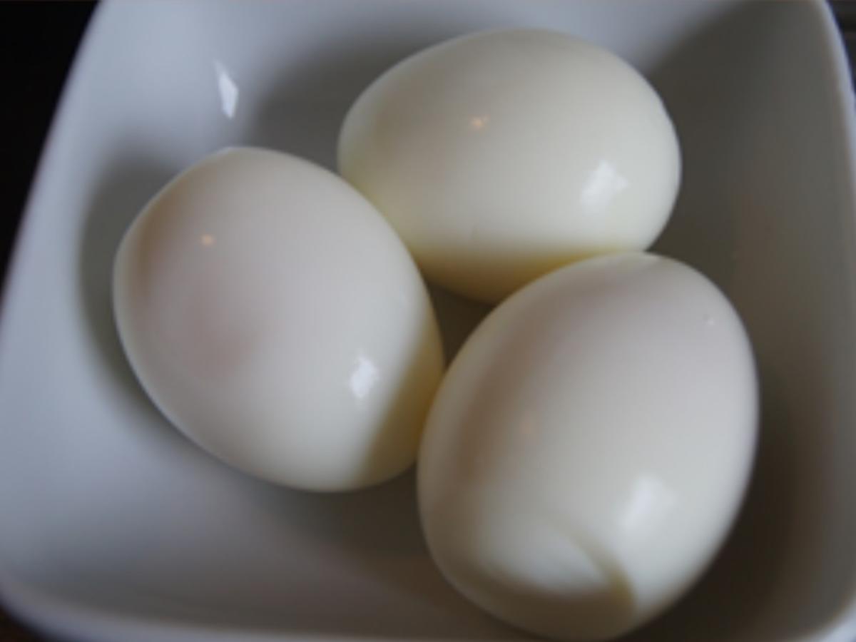 Rahmspinat mit gekochten Eiern und Pellkartoffel-Drillingen - Rezept - Bild Nr. 9