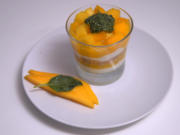 Quark-Dessert auf Pasta de Manga mit Pestosauce - Rezept - Bild Nr. 13776