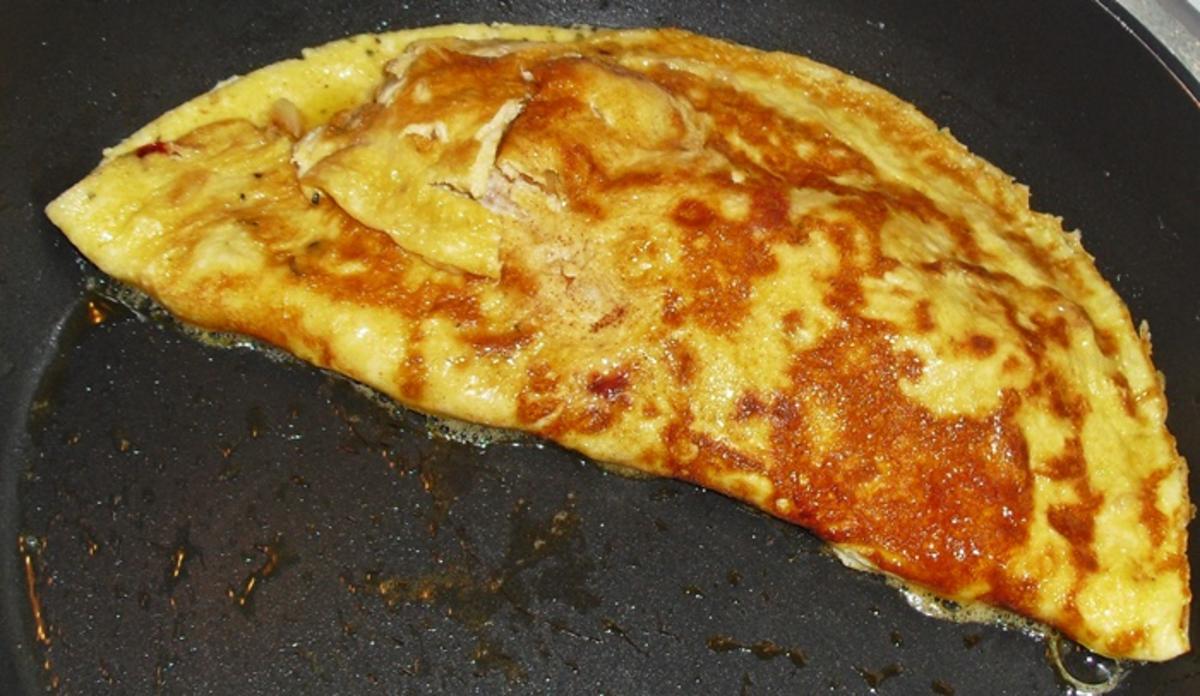 Omelett mit geräucherter Forelle - Rezept - Bild Nr. 13777
