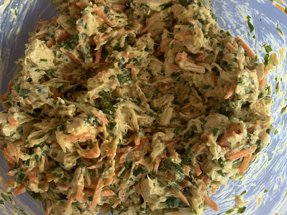 Hähnchensalat mit Bärlauch - Rezept - Bild Nr. 13779