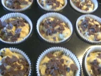 Rezept: Muffins mit Schokosplitter Bild Nr. 2 Muffins mit Schokosplitter - Rezept - Bild Nr. 2