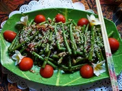 Würzig-gebratene, knackige Schlangenbohnen - Rezept - Bild Nr. 13778