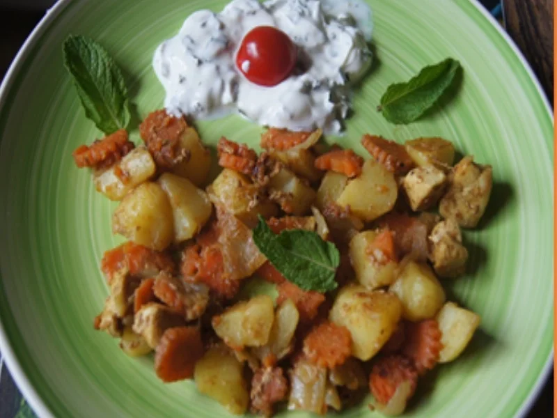 Rezept: Hähnchen-Pellkartoffel-Curry Bild Nr. 13799 Hähnchen-Pellkartoffel-Curry - Rezept - Bild Nr. 13799