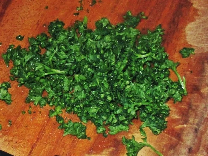 Kartoffeln gefüllt mit Garnelen in frischer Kräuter-Creme - Rezept - Bild Nr. 13791