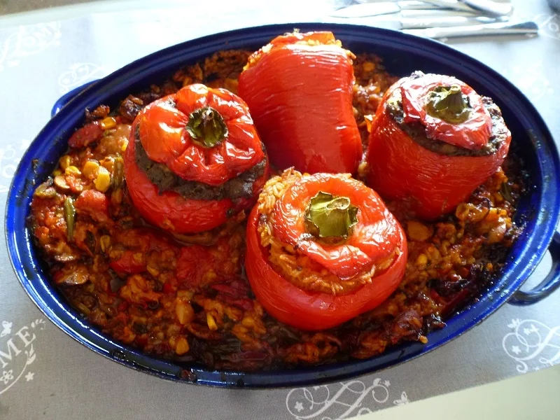 Rezept: Gefüllte Paprika nach meiner Art Bild Nr. 13789 Gefüllte Paprika nach meiner Art - Rezept - Bild Nr. 13789