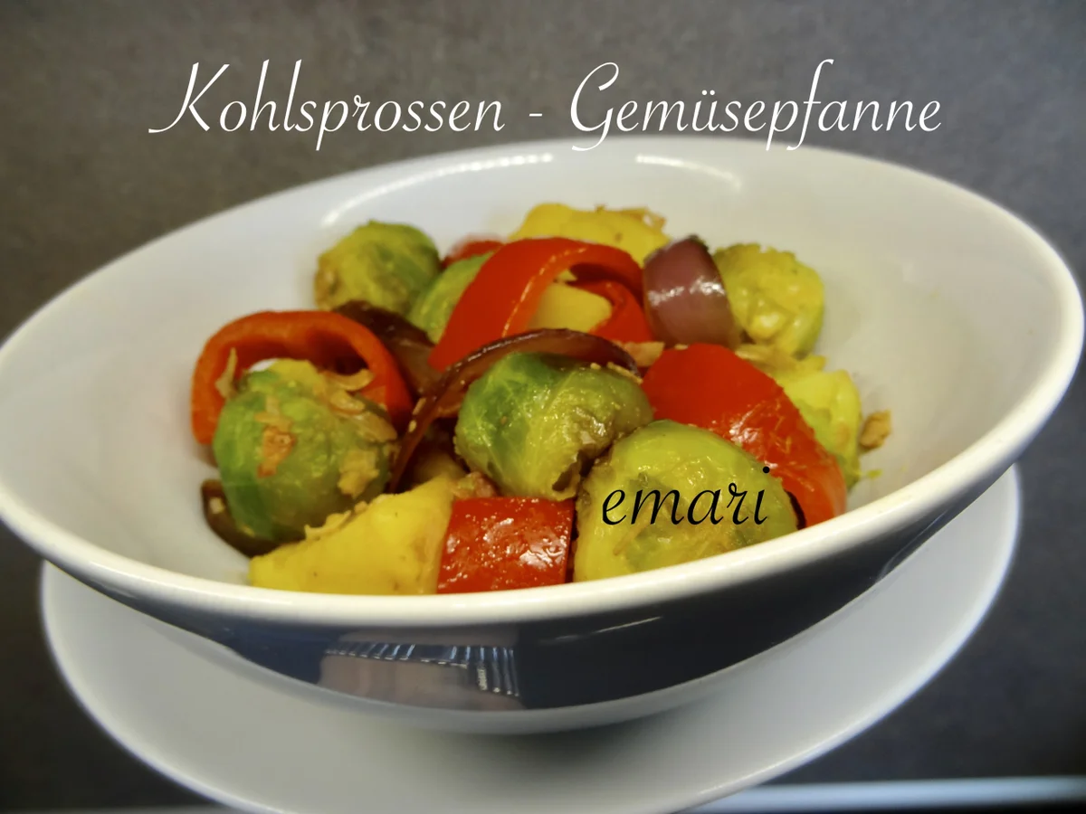 Kohlsprossen Gemüsepfanne - Rezept - Bild Nr. 13788