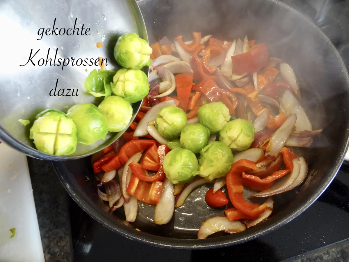 Kohlsprossen Gemüsepfanne - Rezept - Bild Nr. 13793