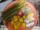 Rotbarschfilet mit grünen Spargel und Petersilien-Kartoffeln - Rezept - Bild Nr. 2