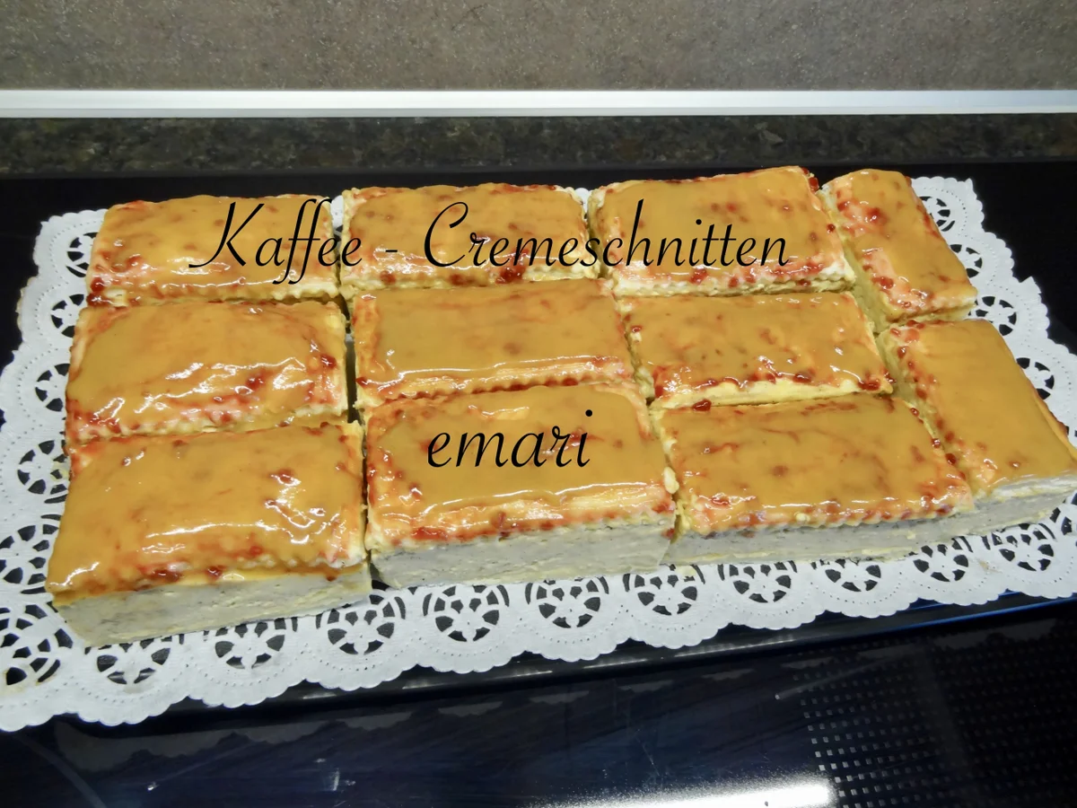 Cremeschnitten mit Kaffeecreme - Rezept - Bild Nr. 13818