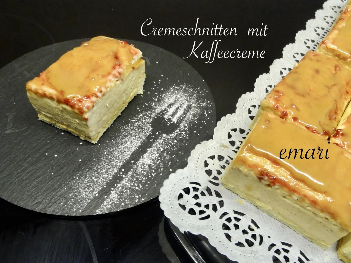 Cremeschnitten mit Kaffeecreme - Rezept - Bild Nr. 13822