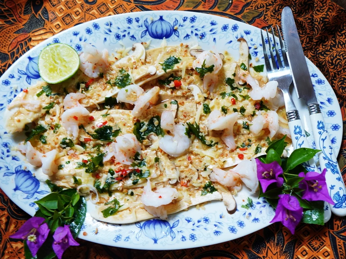 Pilz-Carpaccio mit Garnelen "Louisiana" - Rezept - Bild Nr. 13794