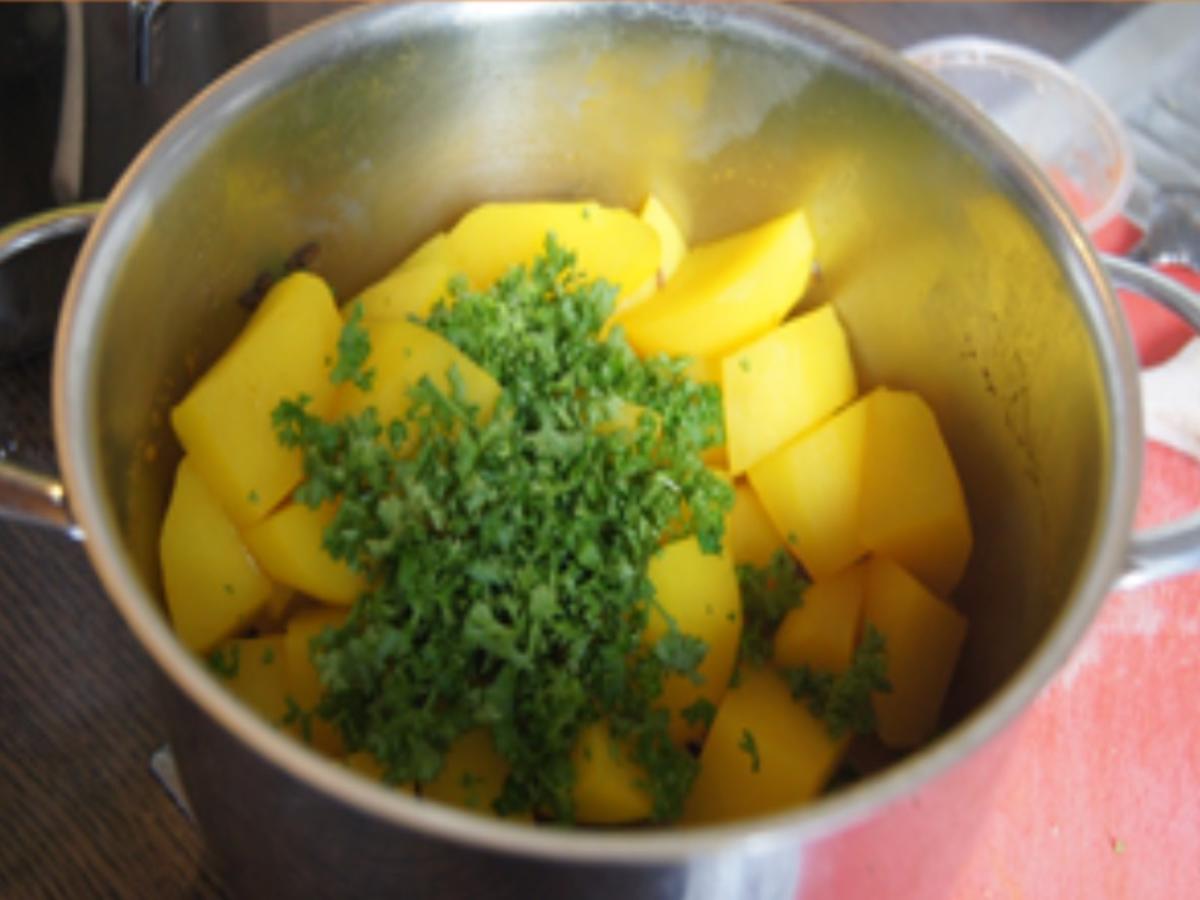 Garnelen mit süßer Chilisauce, Brokkoli und Petersilien-Kartoffeln - Rezept - Bild Nr. 13