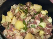 bohnen - fleisch- pfanne - Rezept