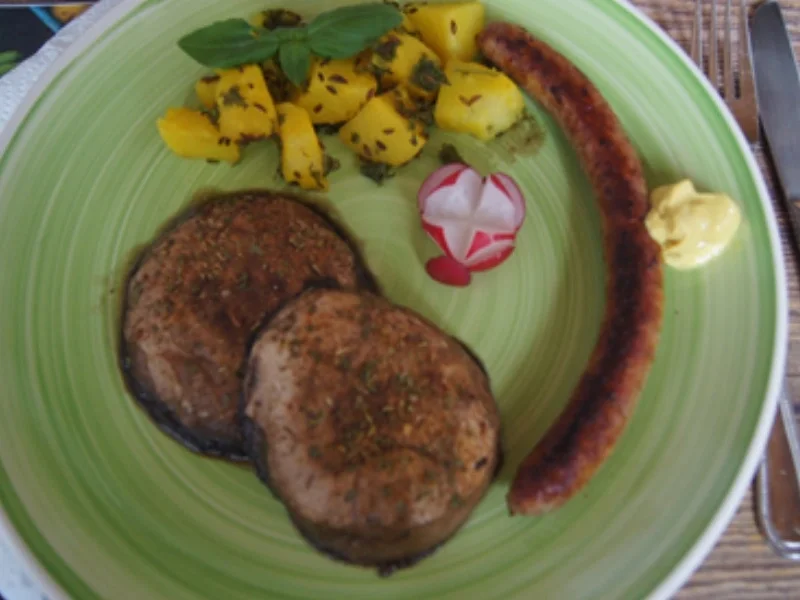 Fränkische Bratwurst mit Portobello und Petersilien-Kartoffeln - Rezept - Bild Nr. 12