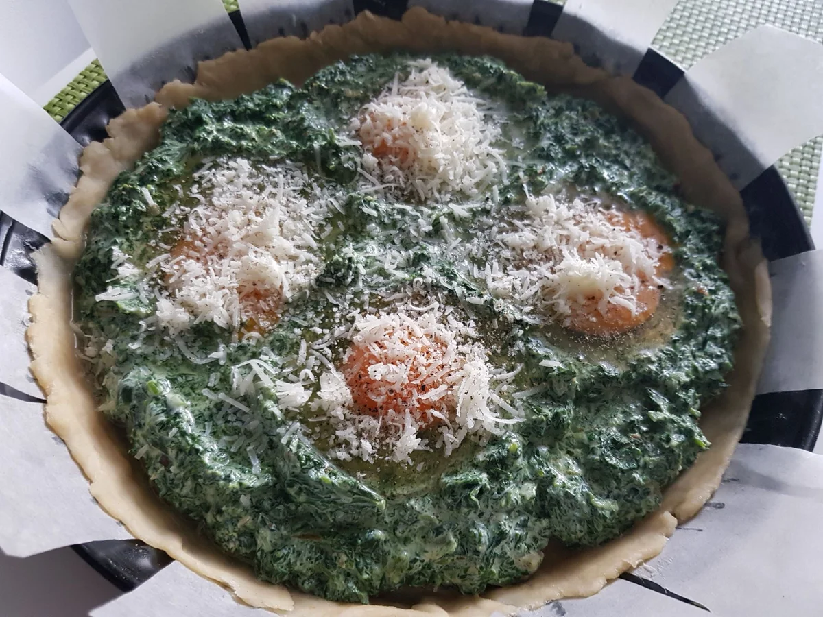 Rezept: Quiche mit Spinat und Ei Bild Nr. 13801 Quiche mit Spinat und Ei - Rezept - Bild Nr. 13801