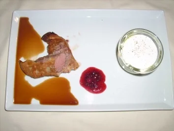 Rezept: Bonbon vom Lamm an Brunnenkresse-Spinat-Cappuccino Bonbon vom Lamm an Brunnenkresse-Spinat-Cappuccino - Rezept