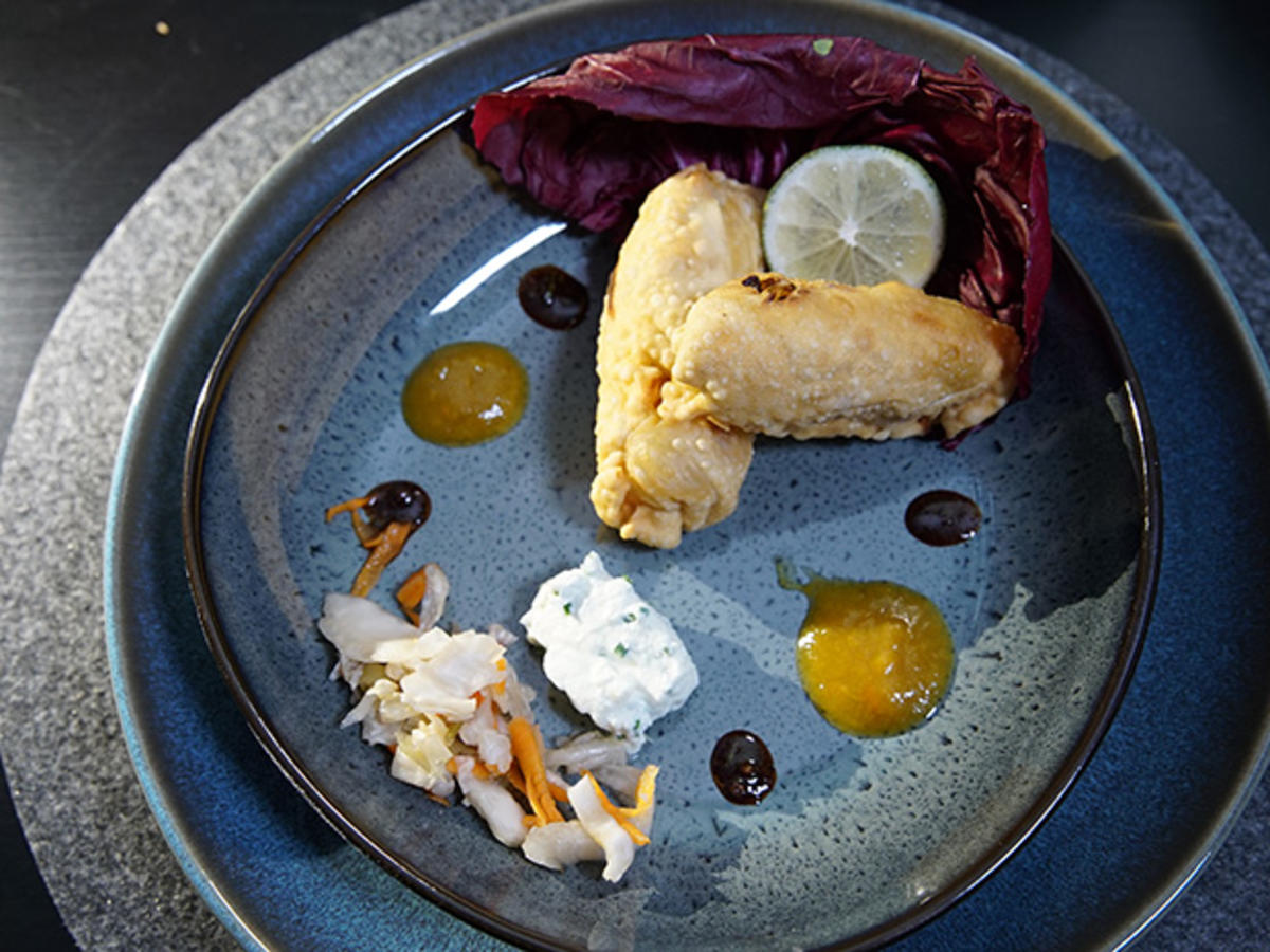 Winterrolle mit dreierlei Dips - Rezept - kochbar.de