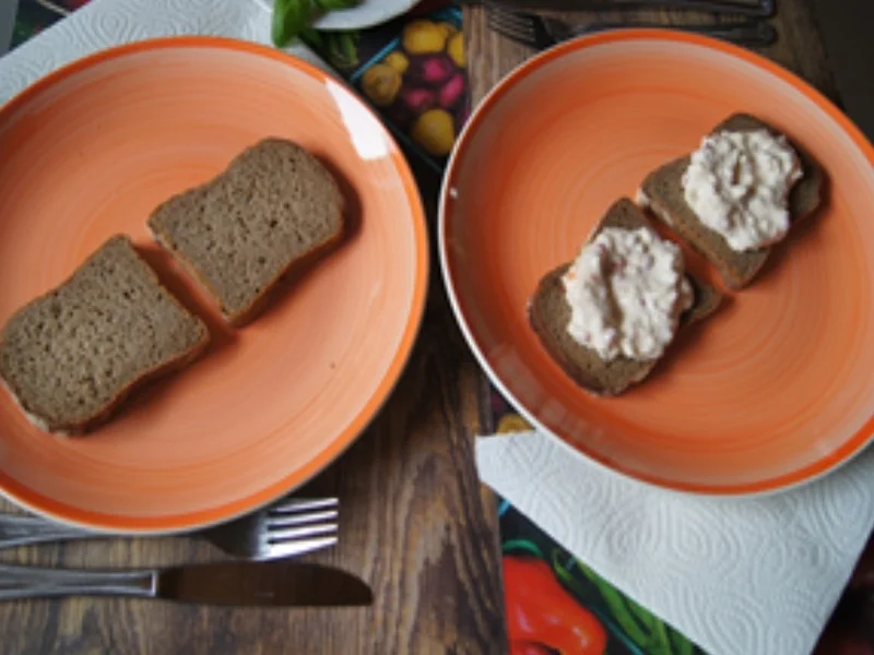 Grüner Spargel mit pikanten Jogurt, Vollkornbrot, Räucherlachs und pochierten Ei - Rezept - Bild Nr. 13812