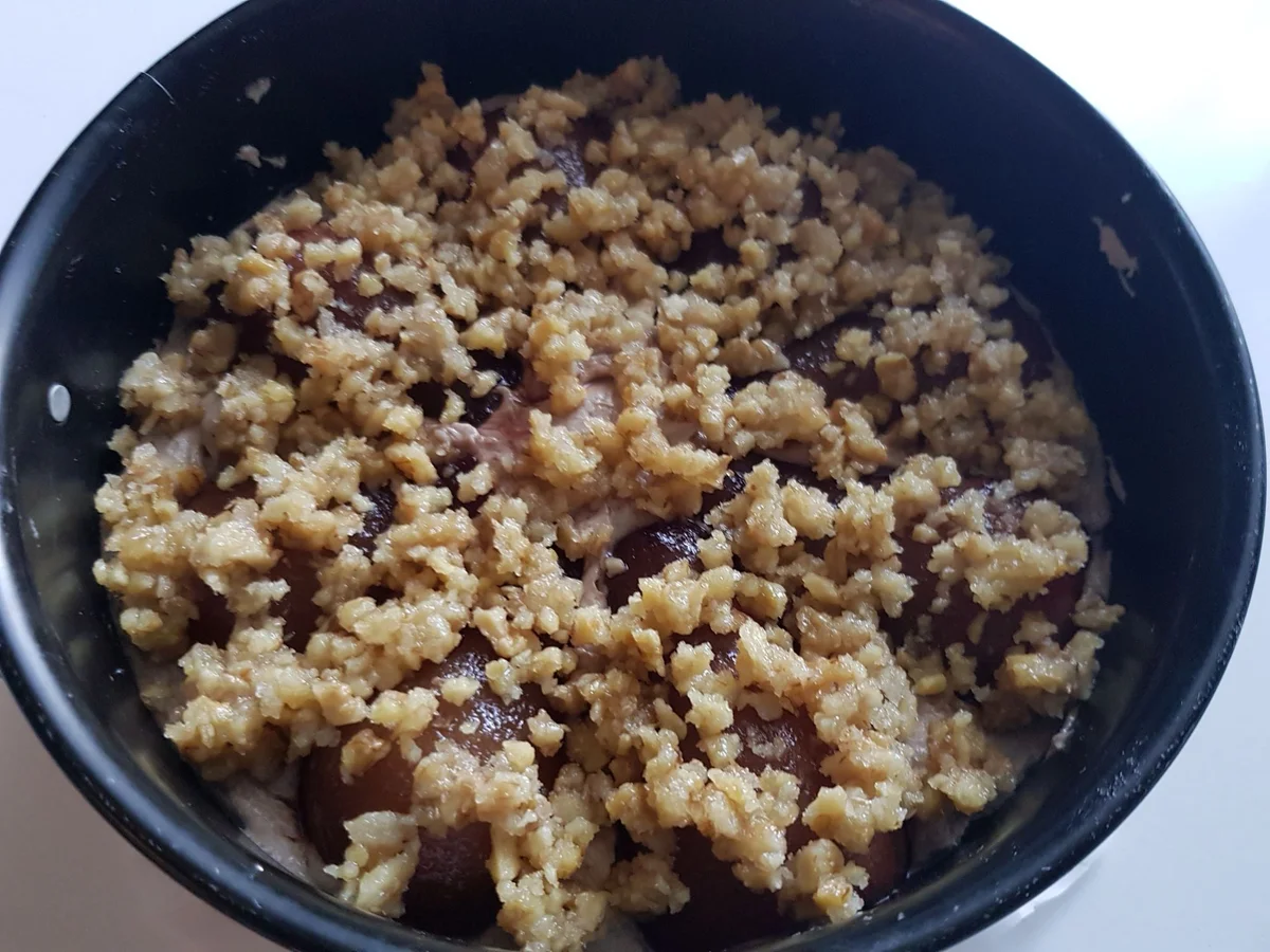 Rotwein-Kuchen mit Birnen und Walnuss-Krokant - Rezept - Bild Nr. 13802