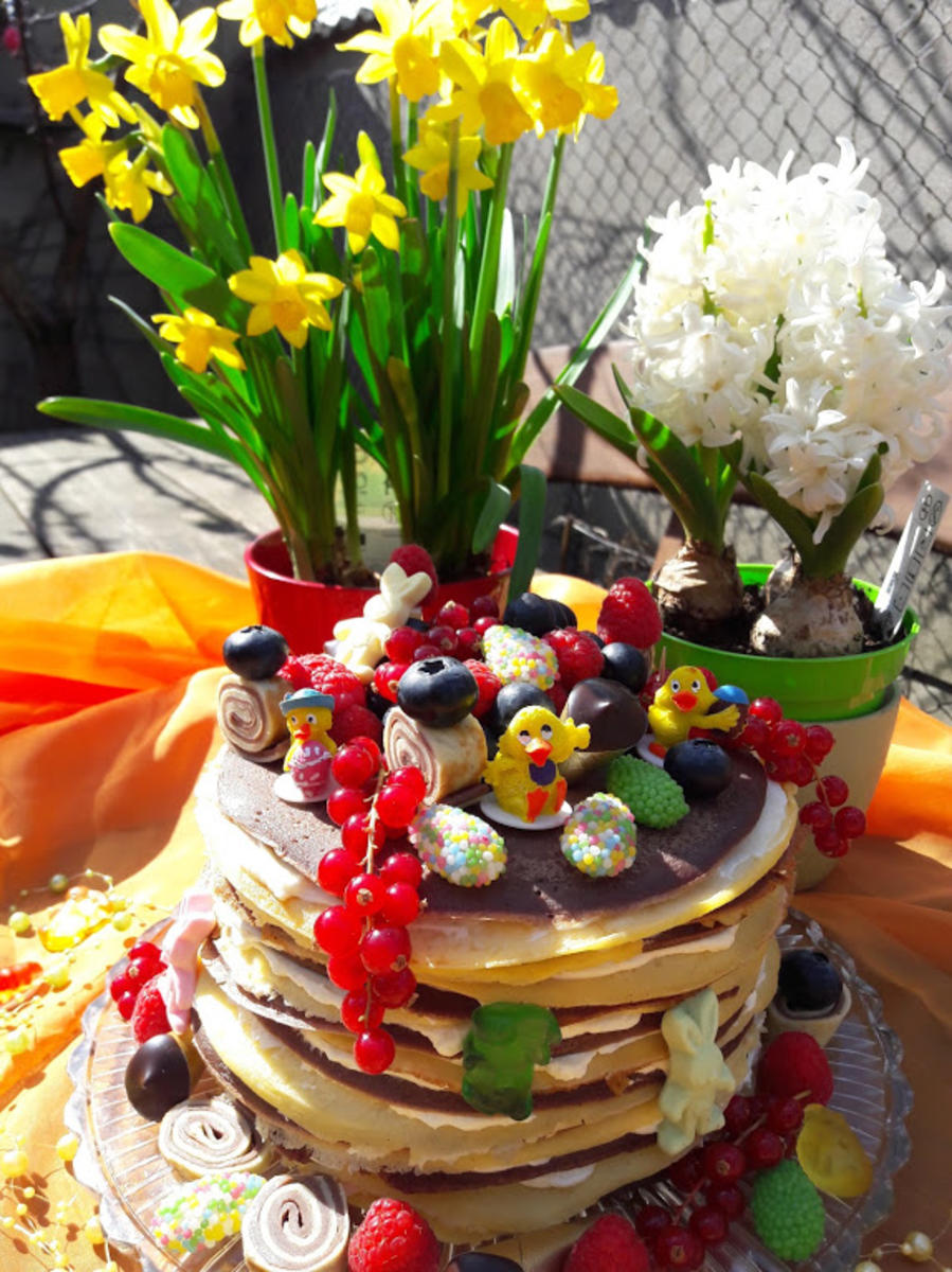 Eierkuchen - Torte zur kochbar Challenge April 2021 - Rezept - Bild Nr. 13834