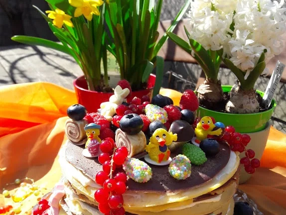 Rezept: Eierkuchen - Torte zur kochbar Challenge April 2021 Bild Nr. 13834 Eierkuchen - Torte zur kochbar Challenge April 2021 - Rezept - Bild Nr. 13834