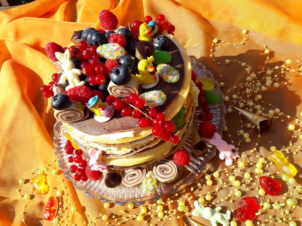 Rezept: Eierkuchen - Torte zur kochbar Challenge April 2021 Bild Nr. 13836 Eierkuchen - Torte zur kochbar Challenge April 2021 - Rezept - Bild Nr. 13836