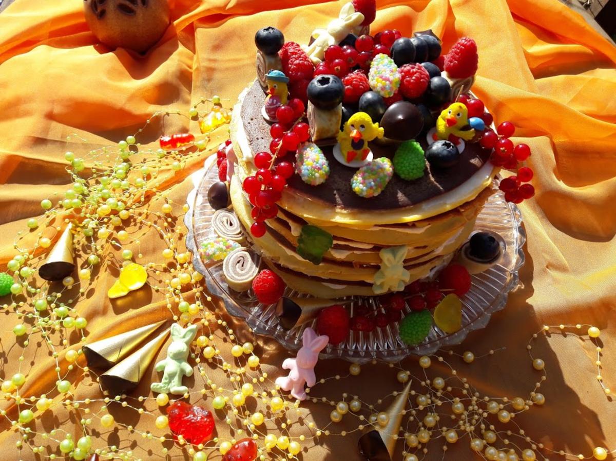 Eierkuchen - Torte zur kochbar Challenge April 2021 - Rezept - Bild Nr. 13857