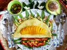 Avocadosalat mit Omelette und Mango - Rezept - Bild Nr. 2