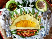 Avocadosalat mit Omelette und Mango - Rezept - Bild Nr. 2