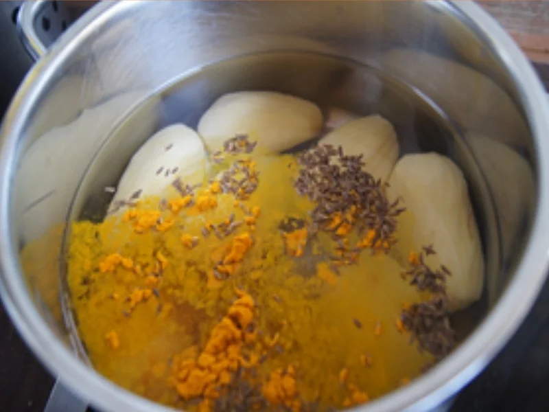 Rezept: Lachsfilet mit Buttergemüse und Drillingen Bild Nr. 13882 Lachsfilet mit Buttergemüse und Drillingen - Rezept - Bild Nr. 13882