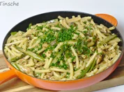 Hähnchenpasta mit grünem Spargel & Champignons - Rezept - Bild Nr. 13870