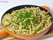 Hähnchenpasta mit grünem Spargel & Champignons - Rezept - Bild Nr. 13870