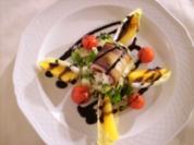 Rezept: Auberginen gefüllt mit gekochtem Schinken, Mozzarella und Rucola Auberginen gefüllt mit gekochtem Schinken, Mozzarella und Rucola - Rezept