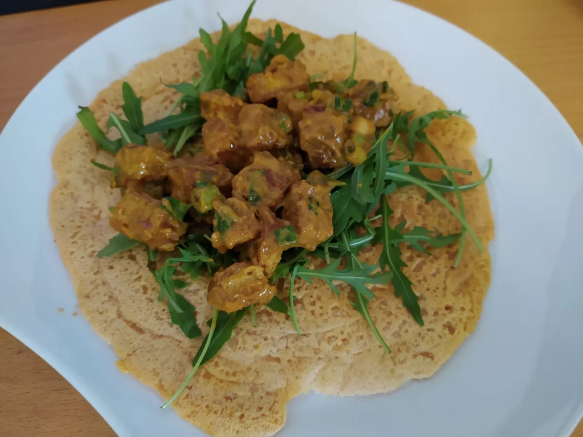 LowCarb Linsenwraps mit Tofu-Senf-Mayonnaise und Marinierten Tomaten - Rezept - Bild Nr. 13910