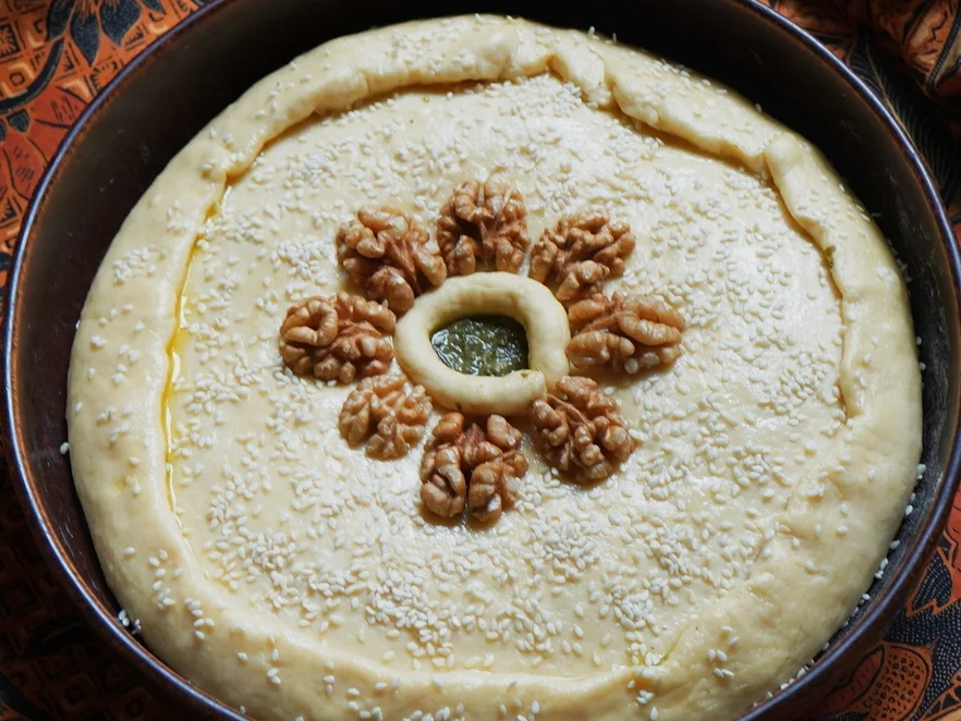 Rezept: Kretische Spinatpastete mit Hefeteig Bild Nr. 13886 Kretische Spinatpastete mit Hefeteig - Rezept - Bild Nr. 13886