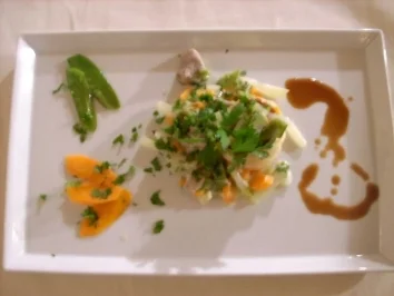 Rahmgeschnetzeltes mit Zuckererbsen, Karotten und Kohlrabi - Rezept