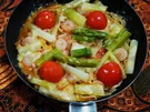 Bandnudeln mit Shrimps und grünem Spargel - Rezept - Bild Nr. 13901