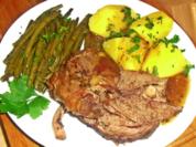 Lammkeule mit grünen Bohnen - Rezept - Bild Nr. 13902