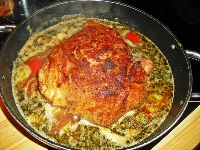 Lammkeule mit grünen Bohnen - Rezept - Bild Nr. 13905